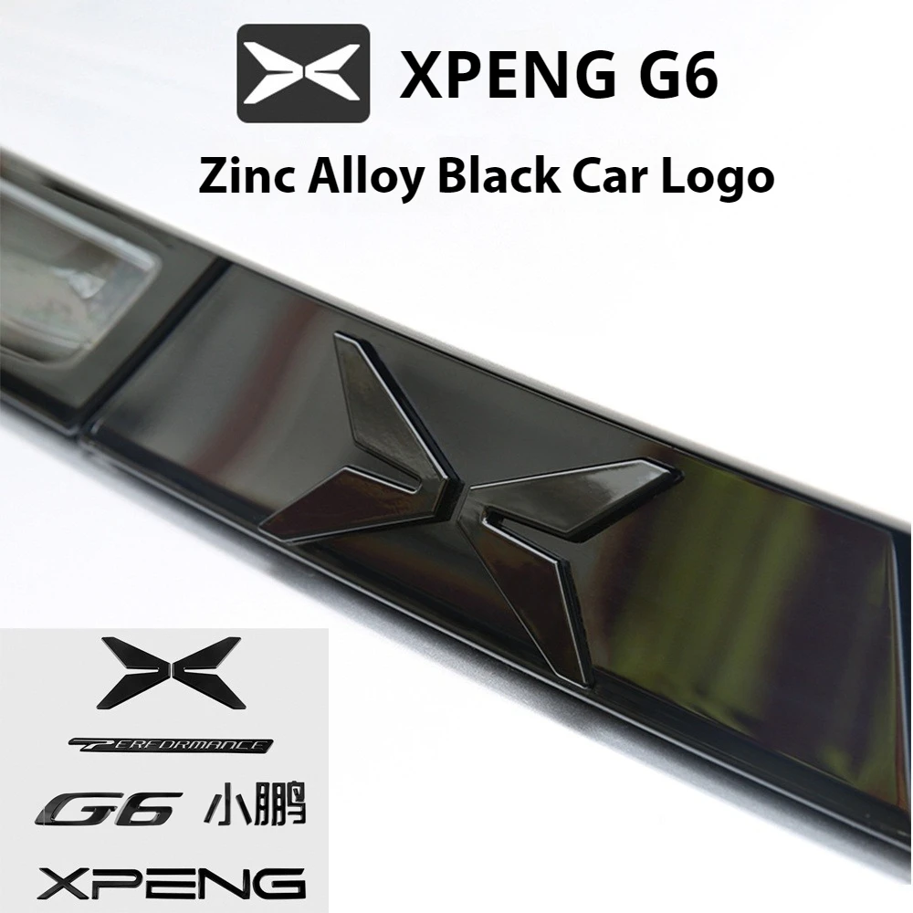 

Fit For Xpeng G6 Xiaopeng G6 2023 2024 2025 Blackened Logo Tail Logo Front and Rear Logo Modified Accessories
