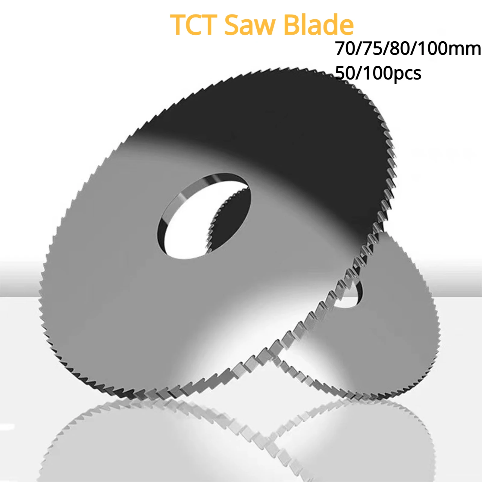 

70/75/80/100mm 50/100pcs TCT Circular Saw Blade Milling Cutter Slotting Cutting Discs Metal Multitool Tools Alloy Carbide 3"