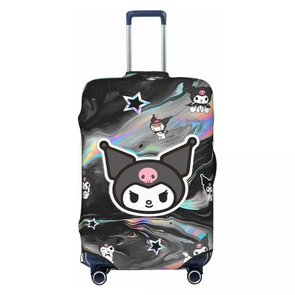 

New Kuromi Print Suitcase Cover Vacation Practical Luggage Supplies Cruise Trip Protection