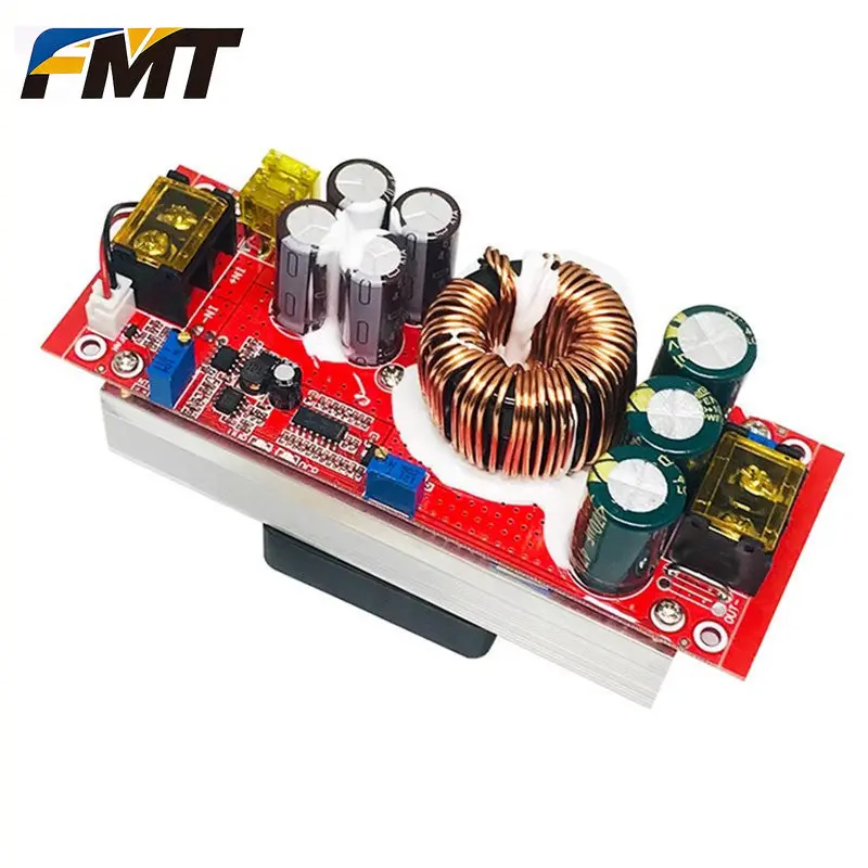 

Модуль повышения напряжения FMT-1500W DC-DC, 30А, регулируемый, с постоянным напряжением и током, плата питания для электромобилей, 12-48В на 2 выхода