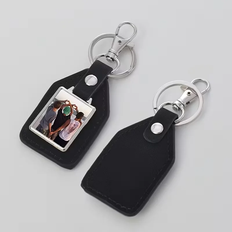 Custom PU Leather Keychains, Personalized Logo/Name/Design Gift