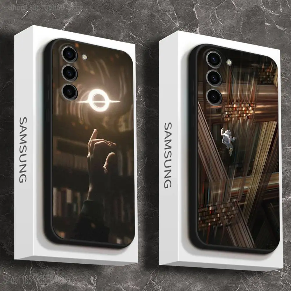 

F-Film I-Interstellar movie Phone Case For Samsung Galaxy A 73,72,51,53,52,71,22,5G,Note,J7,8,9 Soft Black Cover