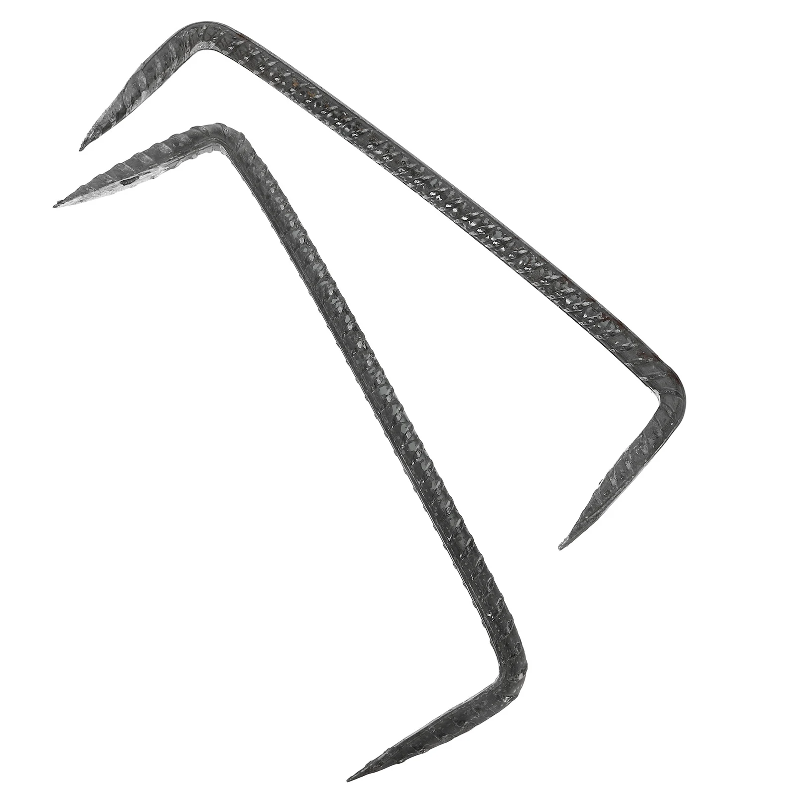 

2Pcs Steel Heavy Duty Fastener Nails Double Pin Nails Pointed Tips for Woodworking Fixing Projects Heavy Duty Fasteners