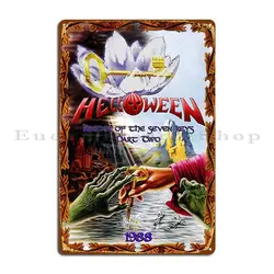 Helloween to niestandardowy plakat znak blaszany z nadrukiem ściennym z metalową metalowy znak