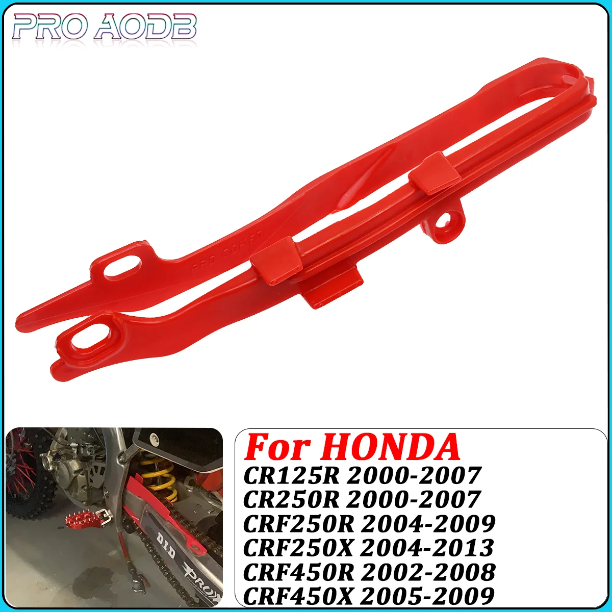 

Motorcycle Chain Guard Guide Swingarm Protector Plastic For Honda CRF250R CRF450R CR125R CR250 CRF250X CRF450X Dirt Pit Bike