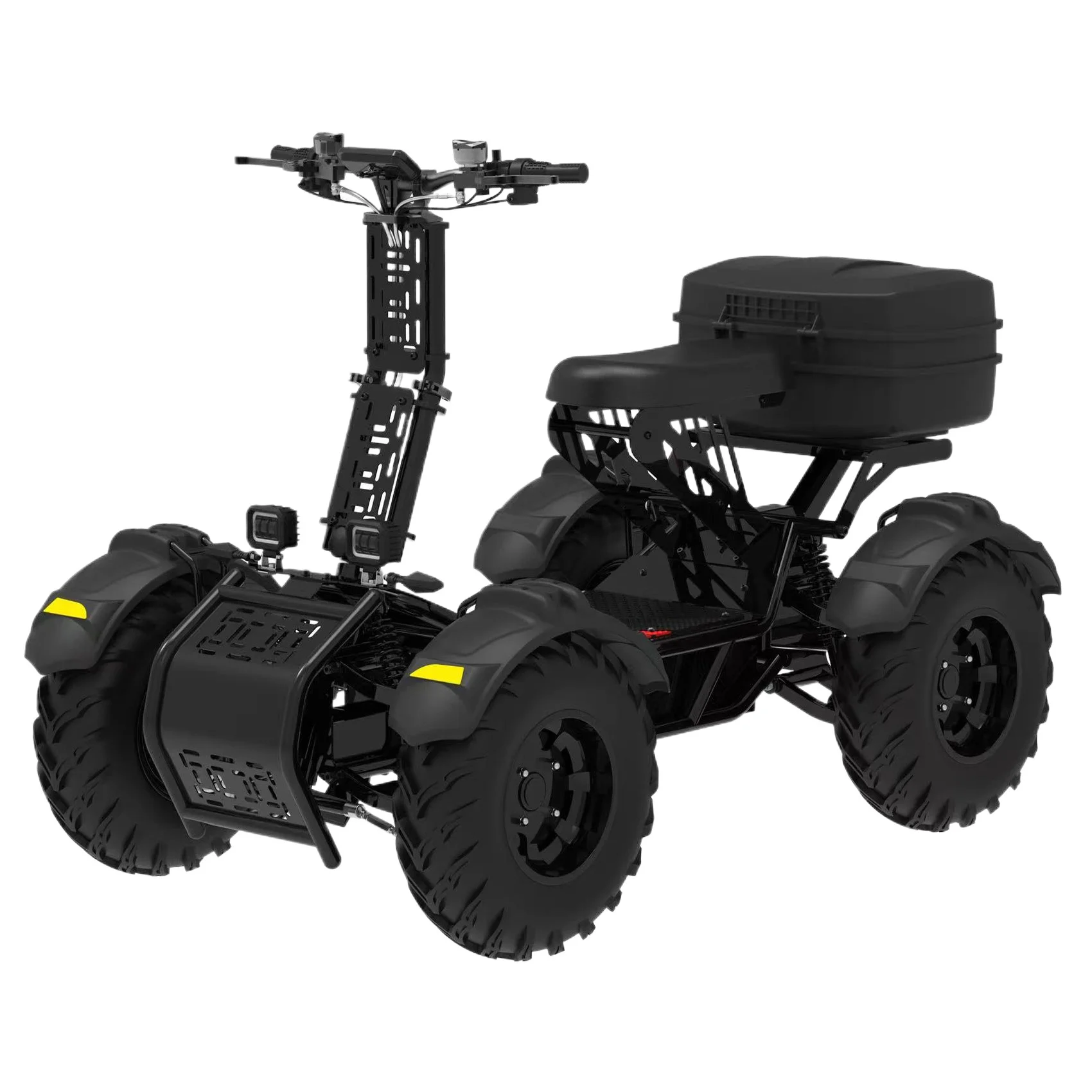 10000W all-terrain 4WD off-road scooter adult folding lithium battery scooter beach bike