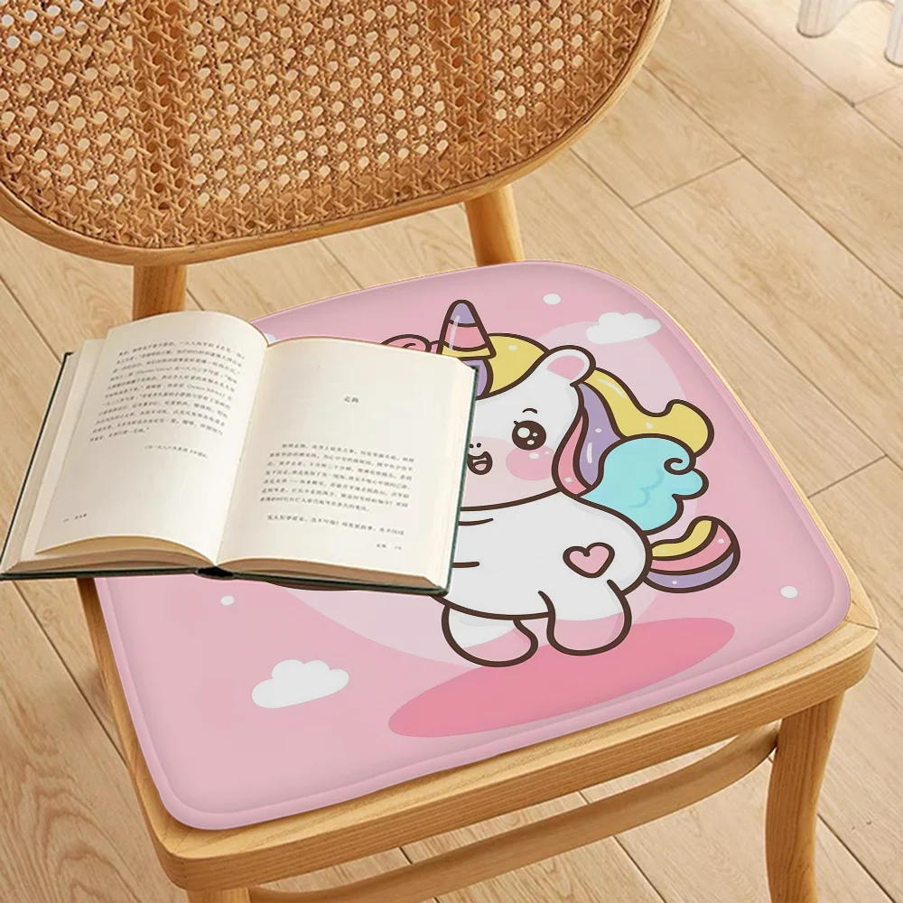 Cartoon Unicorn Nordic Printing Chair Cushion Soft Office Car Seat Comfort Breathable 45x45cm Sofa Cushion