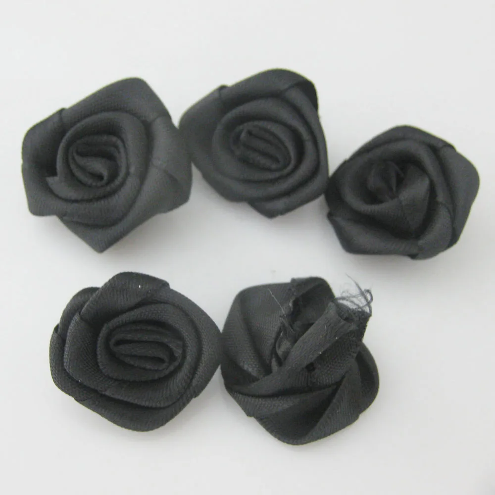 About 30MM Cloth Rosettes Flower 30Pcs DIY Craft Decoration Ribbon Rose DIY Sewing Accessories