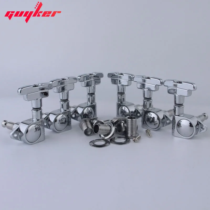 GUYKER 3R3L Guitar Tuning Pegs Tuner Machine Heads Art Deco Rotomatic Imperial Style Head