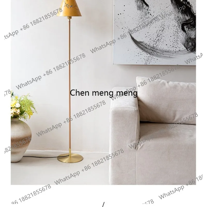 French Chinese style floor lamp Song Dynasty aesthetic living room new Chinese bedroom study atmosphere