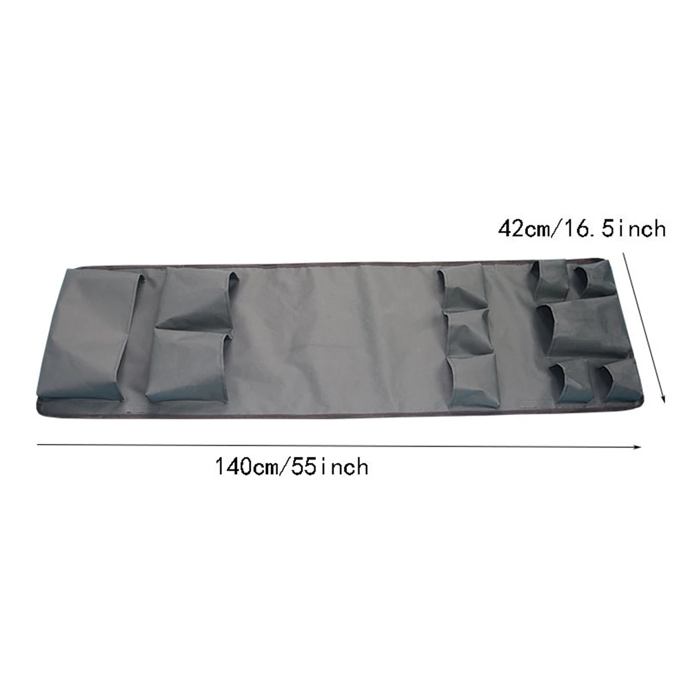 

For College Students 11 Pockets Water-resistant Material Clear Zipper Pocket For College Dorms Easy Install Fridge Caddy