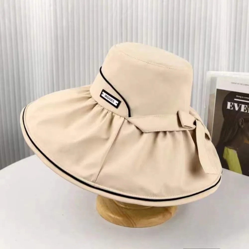 أزياء كبيرة حافة دلو قبعة الجوف القوس بنما القبعات الأشعة فوق البنفسجية حماية تنفس قبعة الصياد الصيف