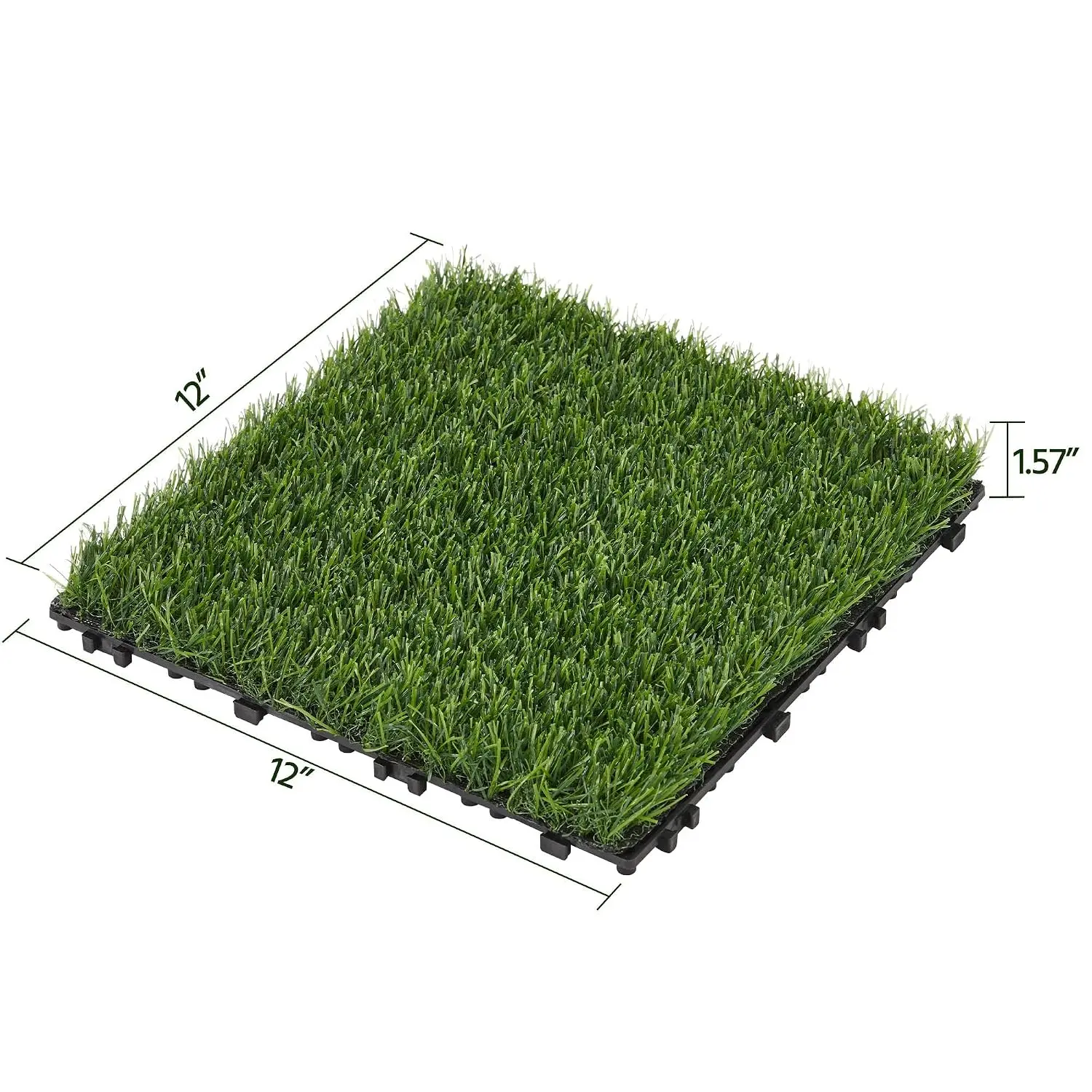 27PCS Artificial Grass Interlocking Deck Tiles Indoor Outdoor