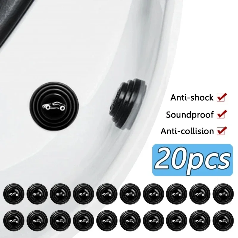 10-20 stücke Auto Tür Silikon Anti Shock Pad Universal Stamm Schalldämmung Verdickung Kissen Aufkleber Anti Scratch dichtungen – Detail 1