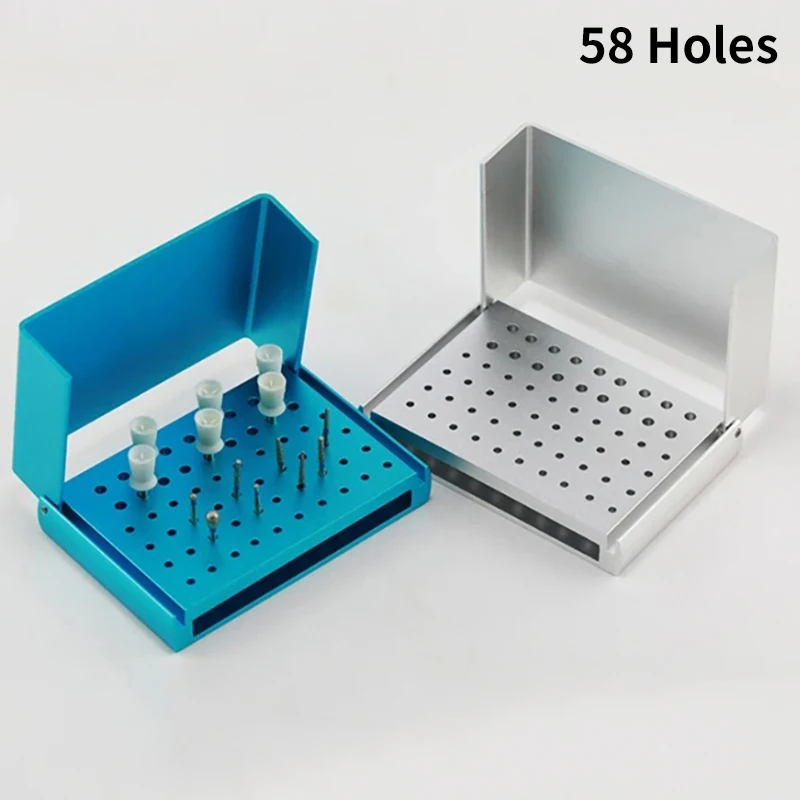 

1PCS Dental Materials 58 Hole Needle Holder For High-Temperature Disinfection Of Oral Tools Needle Disinfection Box Dental