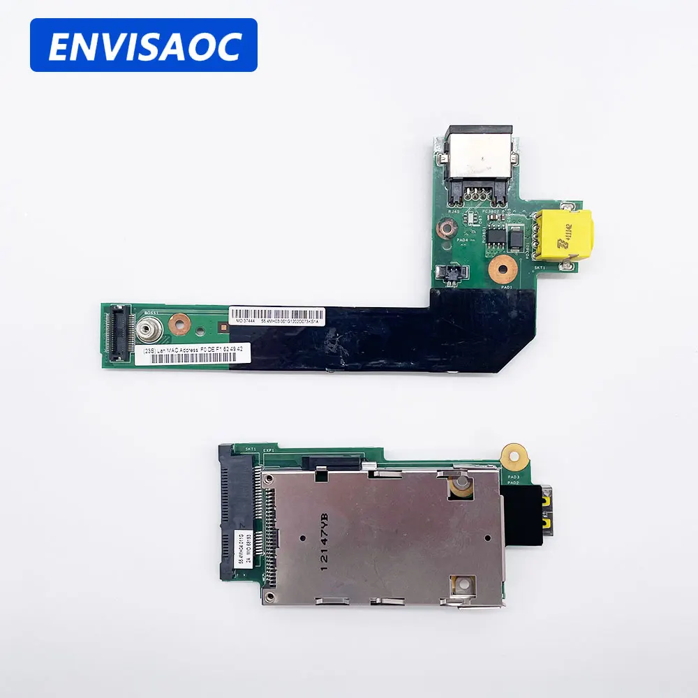 For Lenovo ThinkPad E420 E425 E520 E525 Laptop USB DC Power Jack DC-IN Charging Network card interface board 55.4MH03.001