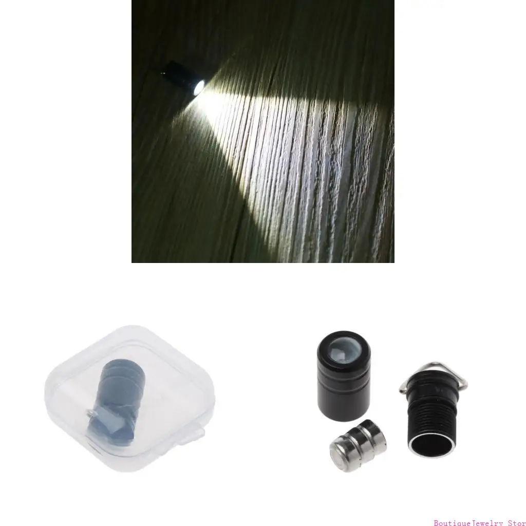 E1PE Creative Flashlight Super Tiny Keychain Smallest Bright for Key Ring for Eme