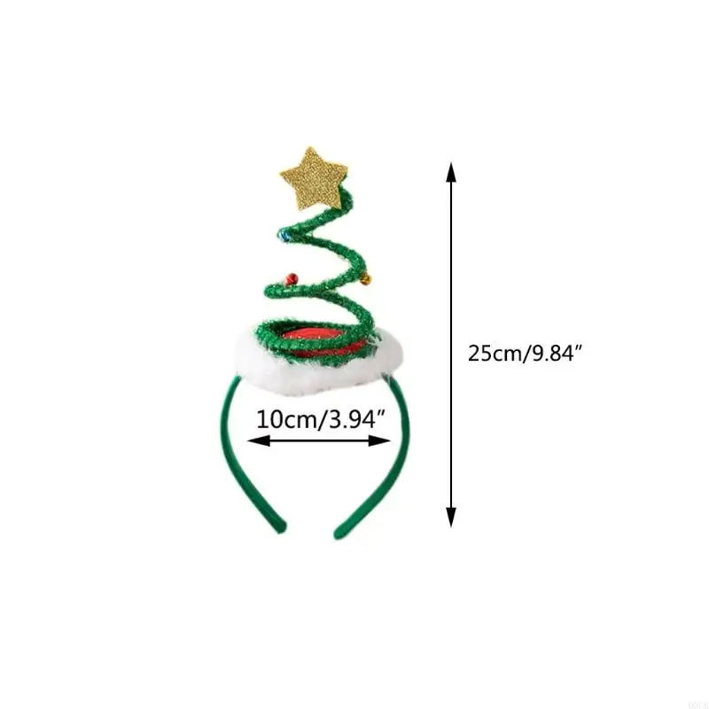 D0ub kerstveerboom haar hoepel tree headbands feest gunsten voor creatieve foto rekwisieten decoratie vakantiesparen