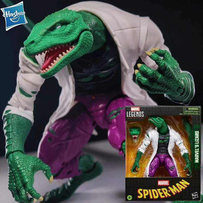 

В НАЛИЧИИ: Коллекционная фигурка Hasbro Marvel Legends Series Lizard (Spider-Man) 6 дюймов, оригинальная модель, игрушки, подарки