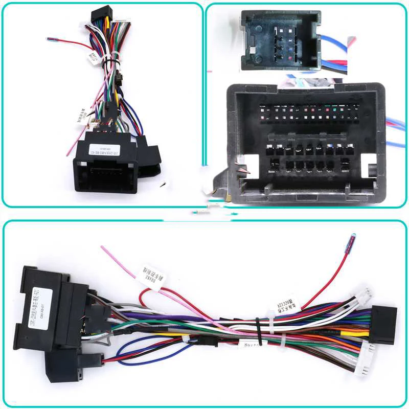 16 Pin Canbus box cable Adaptor GM-RZ-01 For 2016+ GM/ CHEVROLET COBALT With Wiring Harness Power Cable Android Car Radio