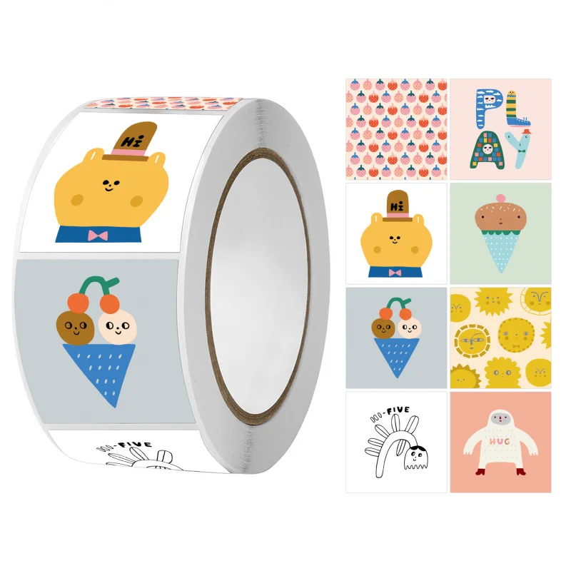 

Наклейки-пломбы в деревенском стиле, 500 шт./рулон, самоклеящиеся круглые этикетки для упаковки, наклейки-ленты для конвертов, подарков