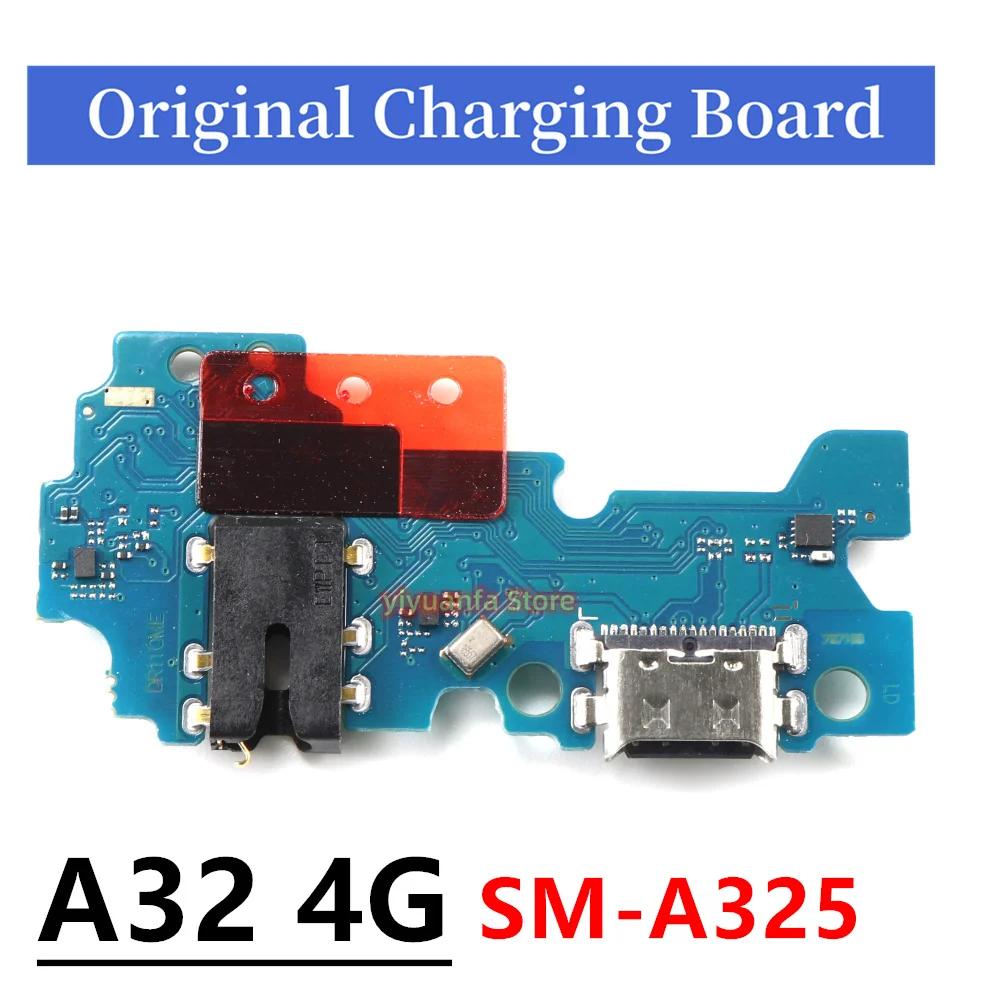 For Samsung Galaxy A32 4G A325 SM-A325F USB Micro Charger Charging Port Dock Connector Mainboard Main Board Flex Cable