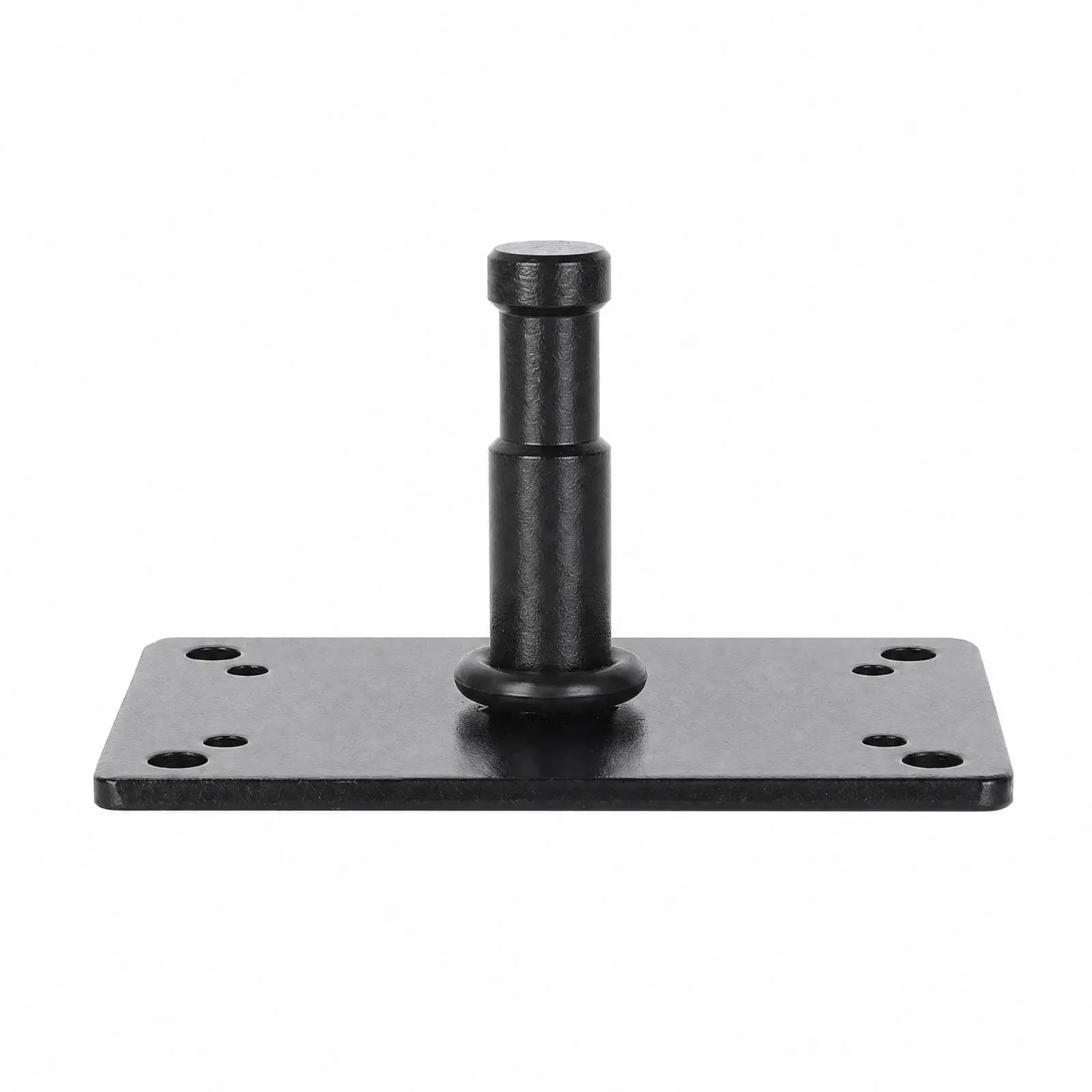 All Black Metal Overhead Flash Bracket with Flat Mounting Plate for Studio Light Setup