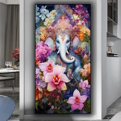 Hinduism Lord Ganesha Diamond Painting New 2025 Full Square Round Diamond Embroidery India God Picture Mosaic Living Room Decor