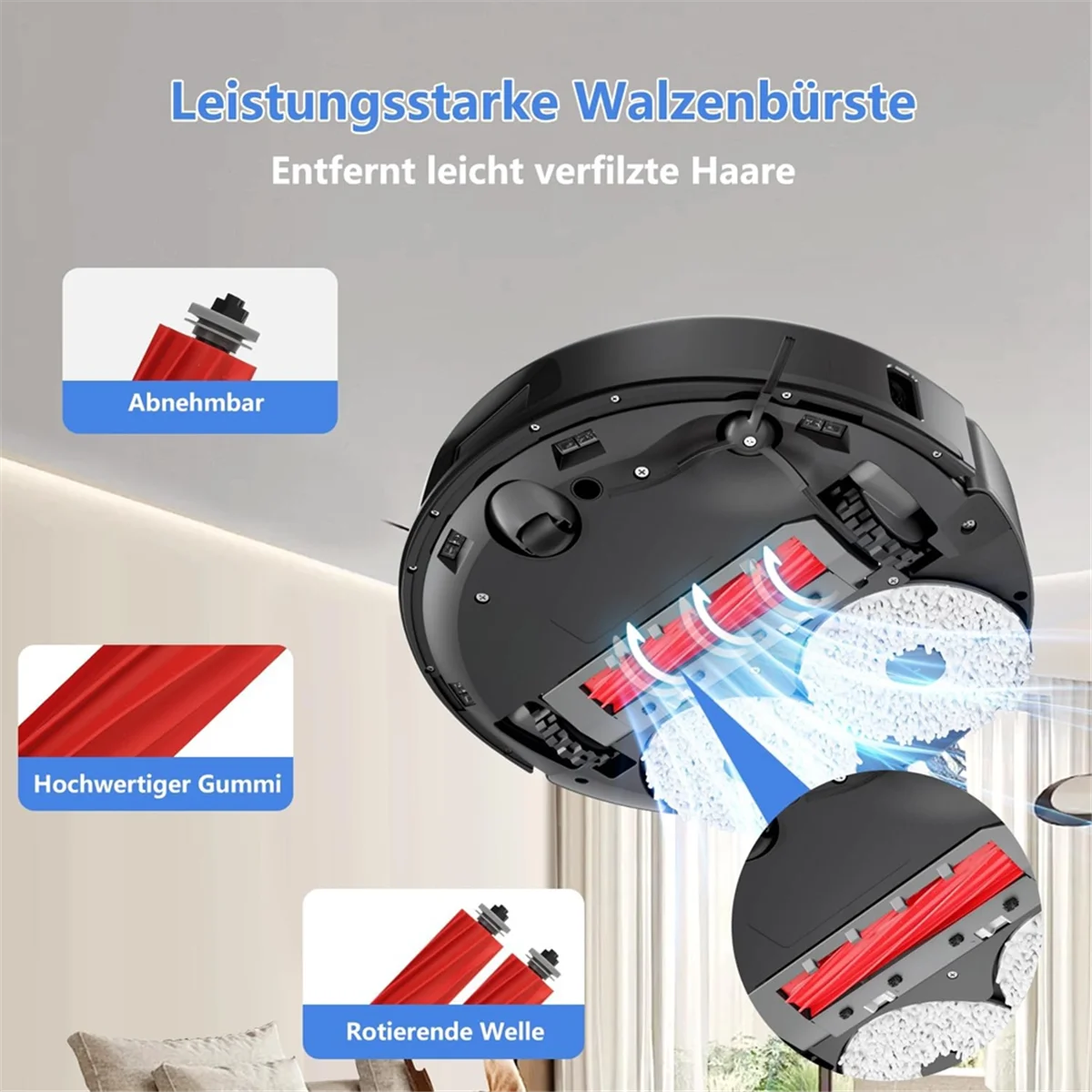 B26B Accessories Compatible with Roborock Q Revo Rbot Vacuum Cleaner, Roller Brushes,HEPA Filters, Dust Bags,Side Brushes