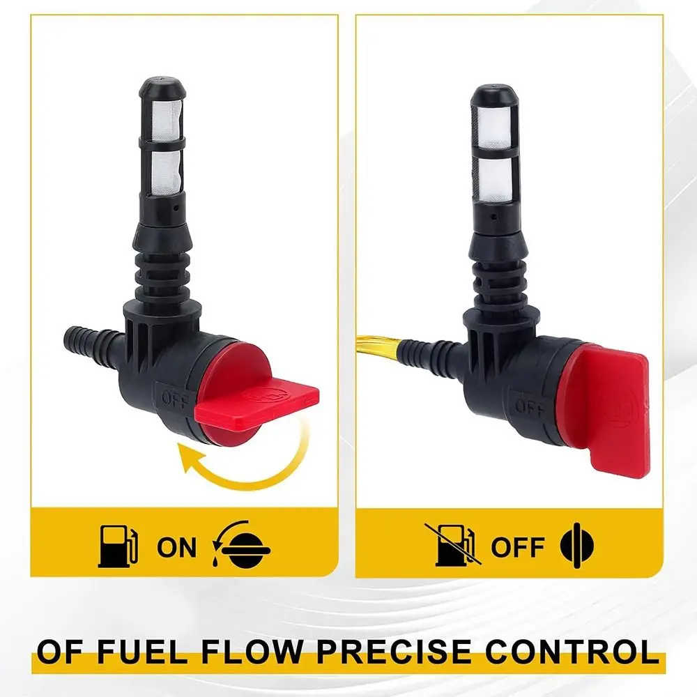 

2 шт., 90-градусный топливный клапан для газонокосилки, универсальный запорный клапан для топлива «сделай сам», газовый клапан для 192980GS 208961 25 462 03-S 25-462-03-S
