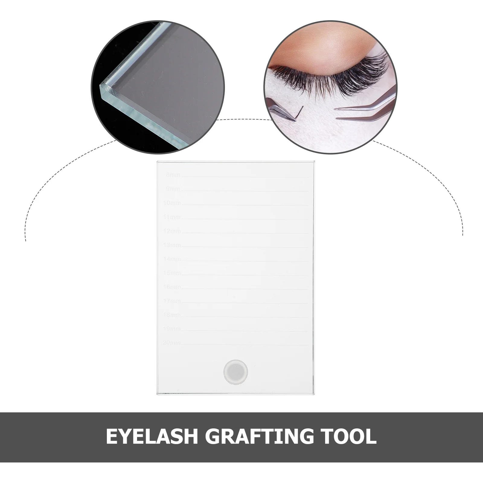 ホームサロン用まつげエクステトレイパレット 大型 まつげホルダー 接着剤スタンド まつげエクステ移植ホルダー まつげ