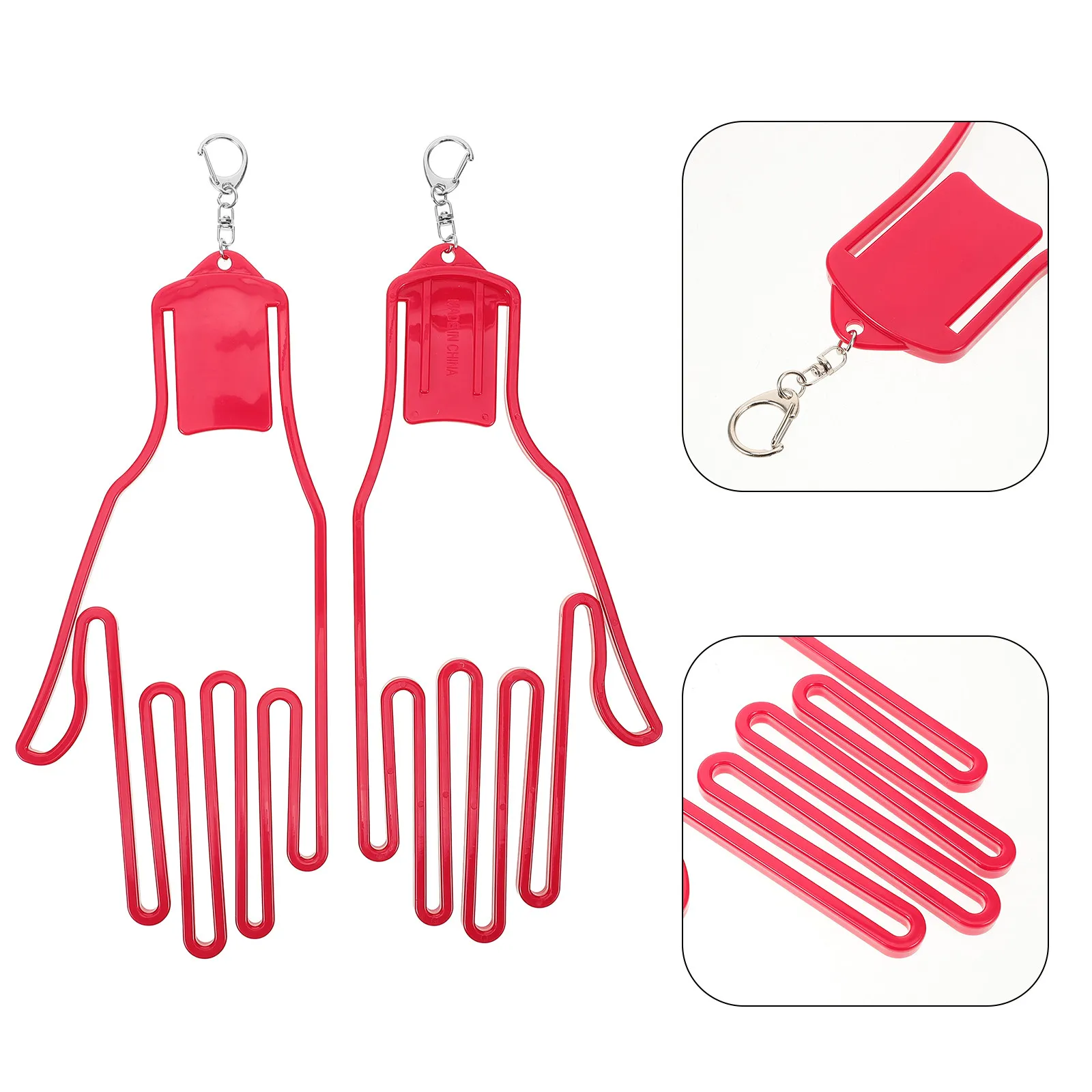 

Держатель для перчаток для гольфа (2 шт.), пластиковая подставка для гольф-перчаток, зажим в форме руки, удобный держатель для перчаток