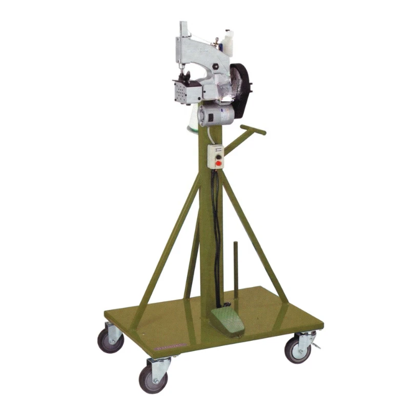 

Movable tripod device for sewing bag mouth machine