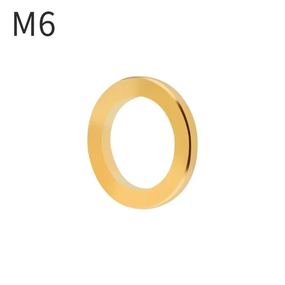 M5/M6 Bike Brake Flat Washer Titanium Alloy Anodizing Process Bike Bolts Gasket Universal Colorful Bicycle Spacer Pads