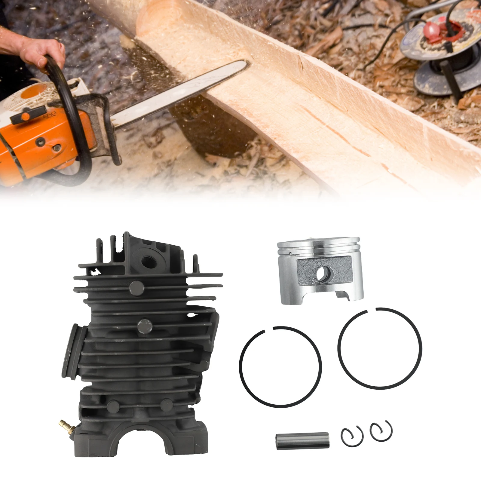 

MS310 MS390 49 мм комплект поршня цилиндра с большим отверстием для STIHL MS290 029 039 Запчасти для бензопилы уличное электрооборудование инструменты аксессуары