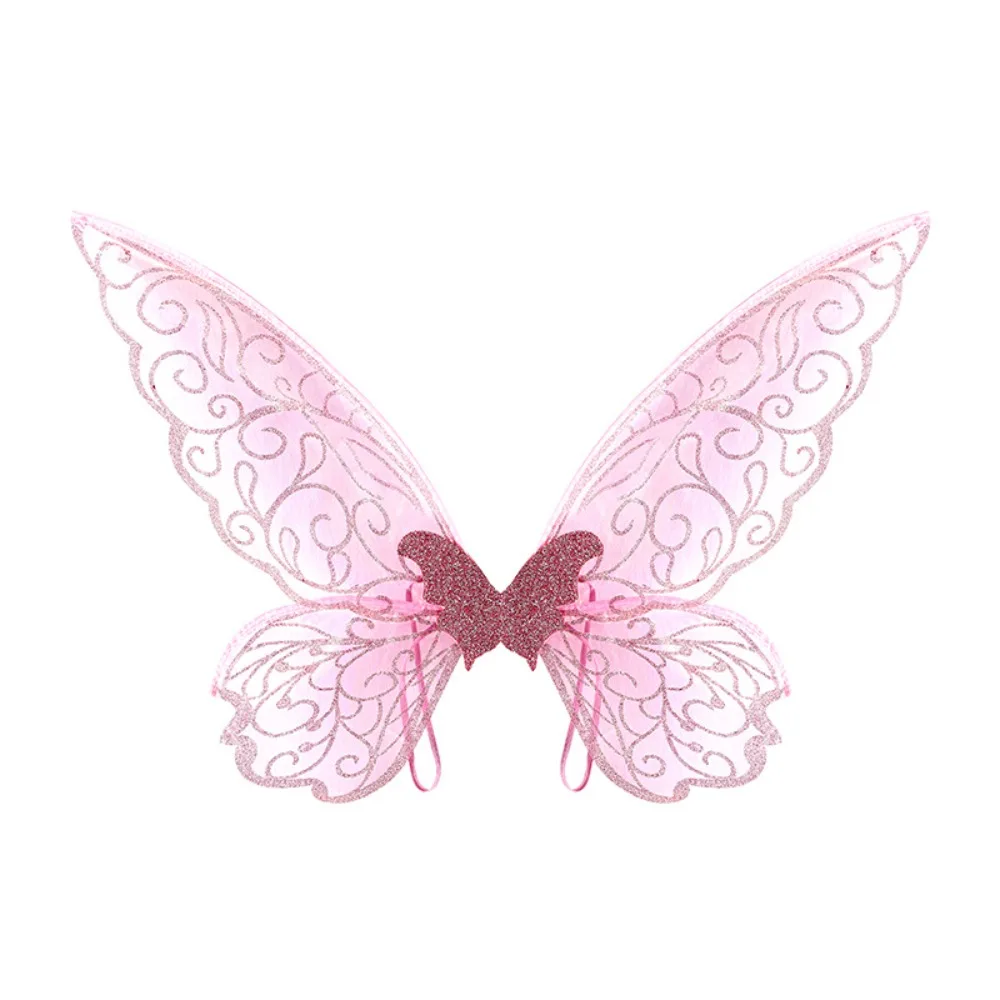 

Performance Props Colorful Butterfly Fairy Wings Organza Handmade Princess Butterfly Wing Sparkle Cosplay Wings Party Favor