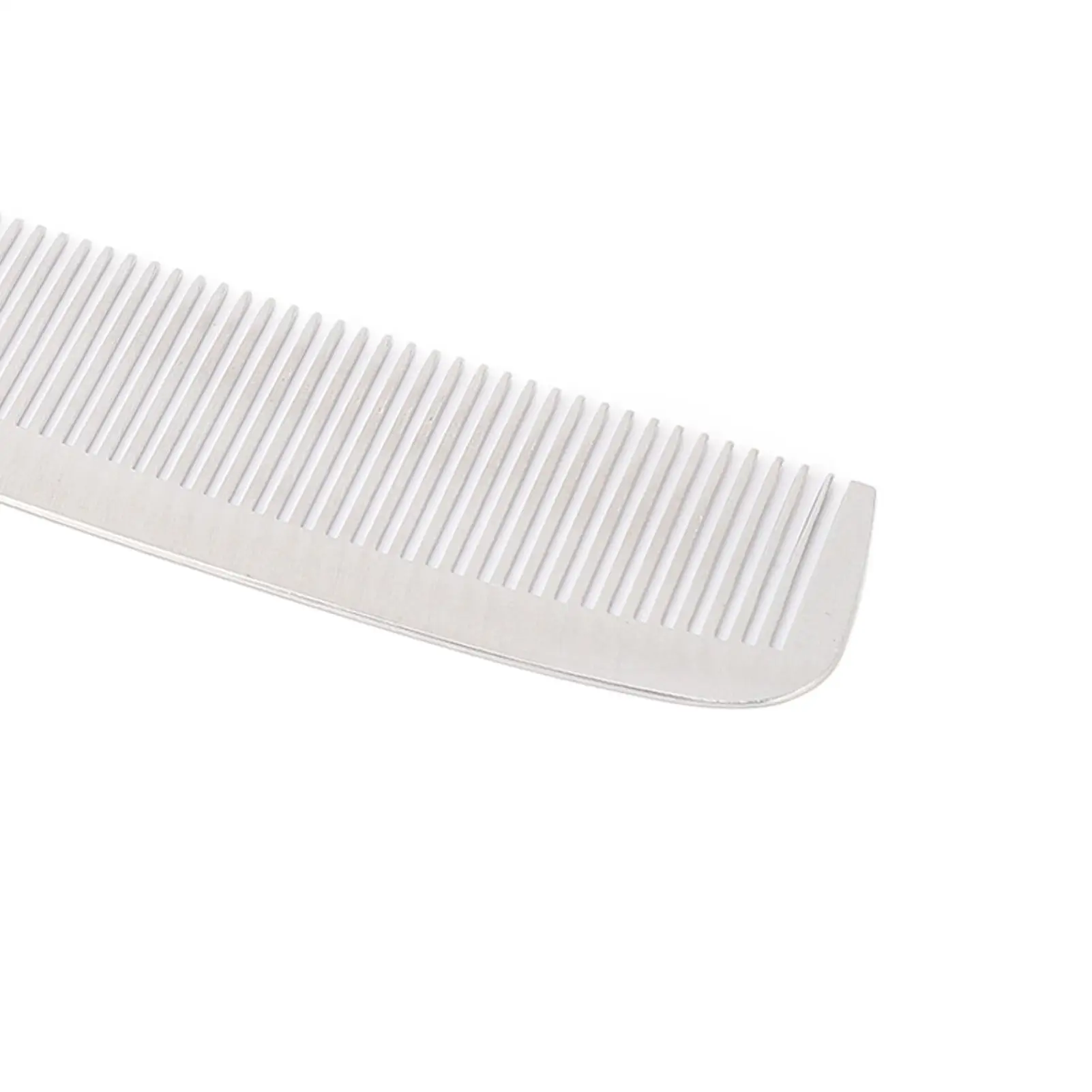 Professional Stainless Steel Barber Comb - High Temp Resistant, Rustproof & Anti-Static for salon Use