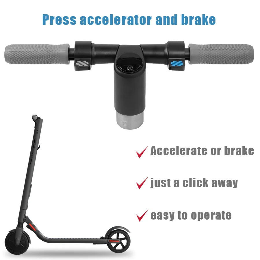 Aluminum Alloy Handlebar Assembly Easy to Install Electric Scooter Hand Grip Assembly Compatible for Segway Ninebot ES1 ES2 ES4