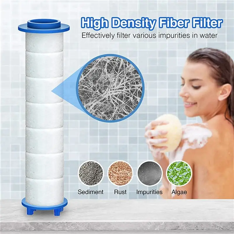 Y50A-40PCS Replacement Shower Filter For Hard Water - High Output Shower Water Filter To Remove Chlorine And Fluoride Home