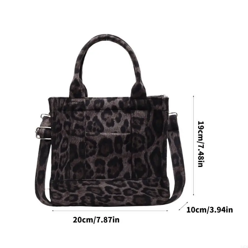 

Trendy Shoulder Bag for Woman Leopard Pattern Handbag Simple Crossbody Bag 547A