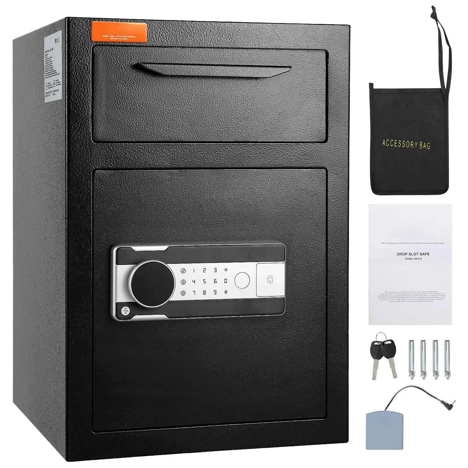 1.7 Cubic Inches Electronic Safe with Drop Slot