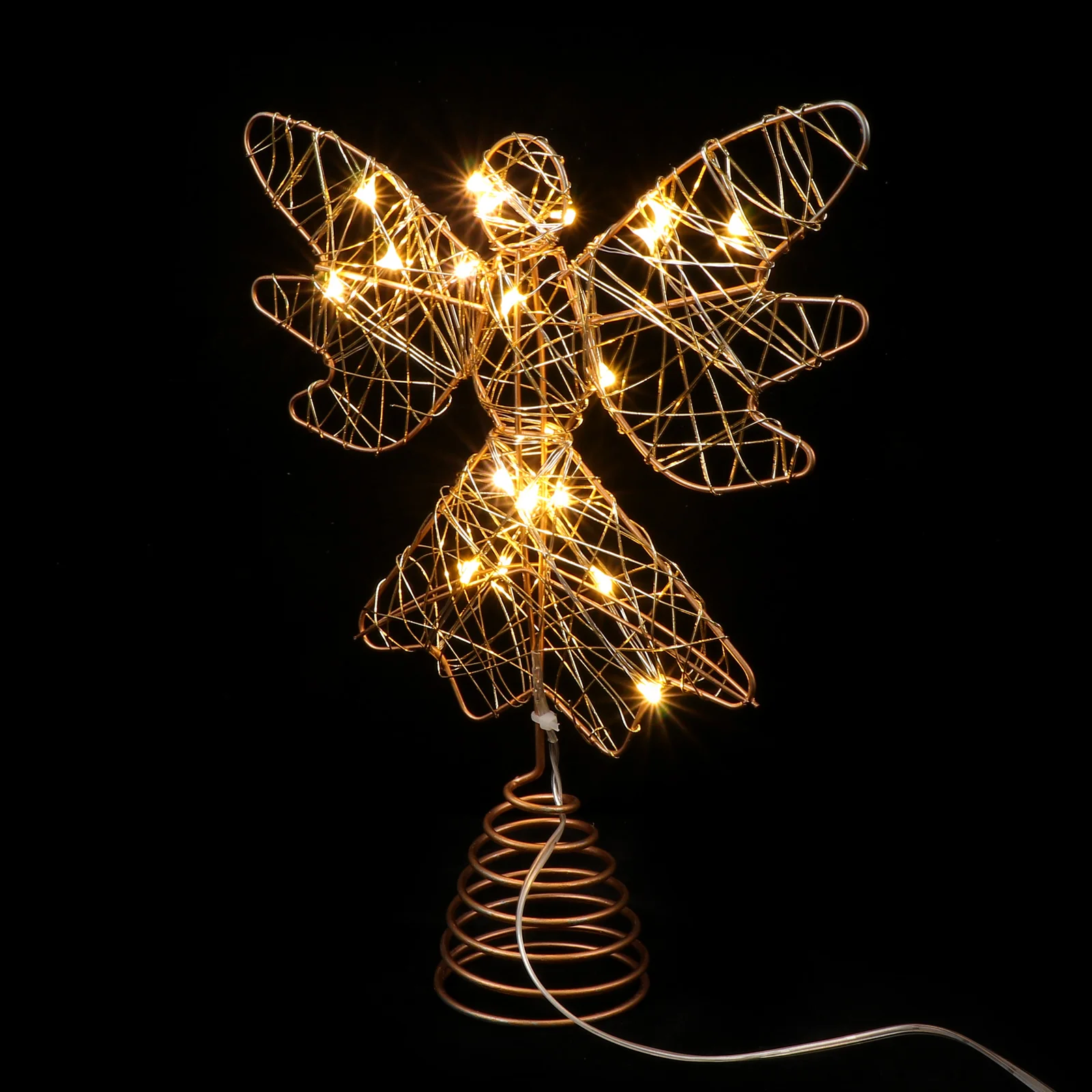 

Christmas Tree Star Xmas Decor Iron Craft Lamp Vintage Festival nament Iron Craft Lamp Glow LED Style Noble Luxurious