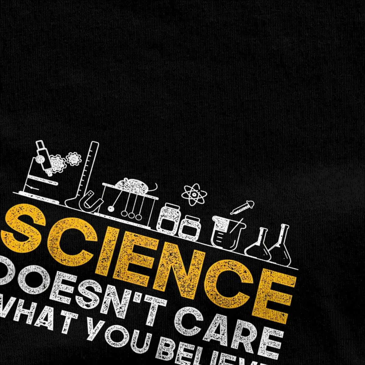 Science Doesn't Care What You Believe Science T Shirt for Men Cotton Novelty T-Shirts Teacher Scientific Tees Clothes Printed image 5