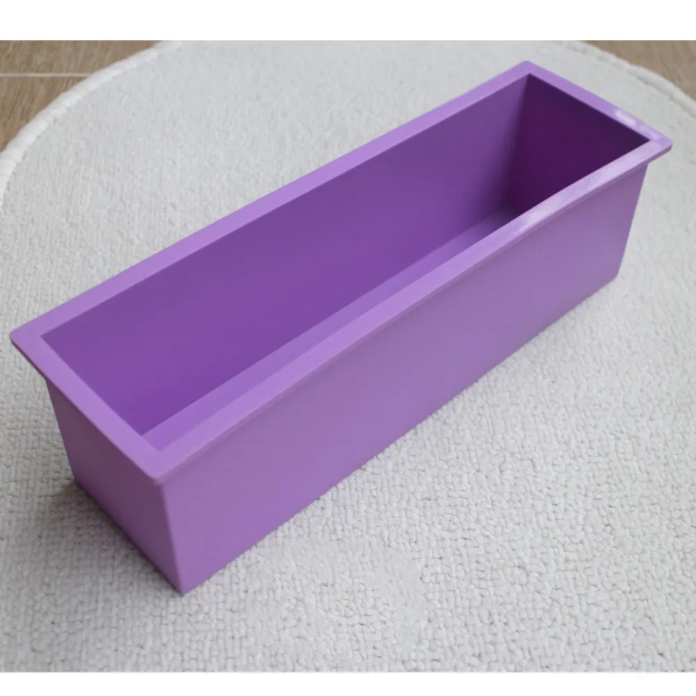 

Silicone Soap Loaf Mold Large Size Flexible Non-Stick -40 To 260℃ Dishwasher Safe For Diy Cake Baking Craft Rectangular