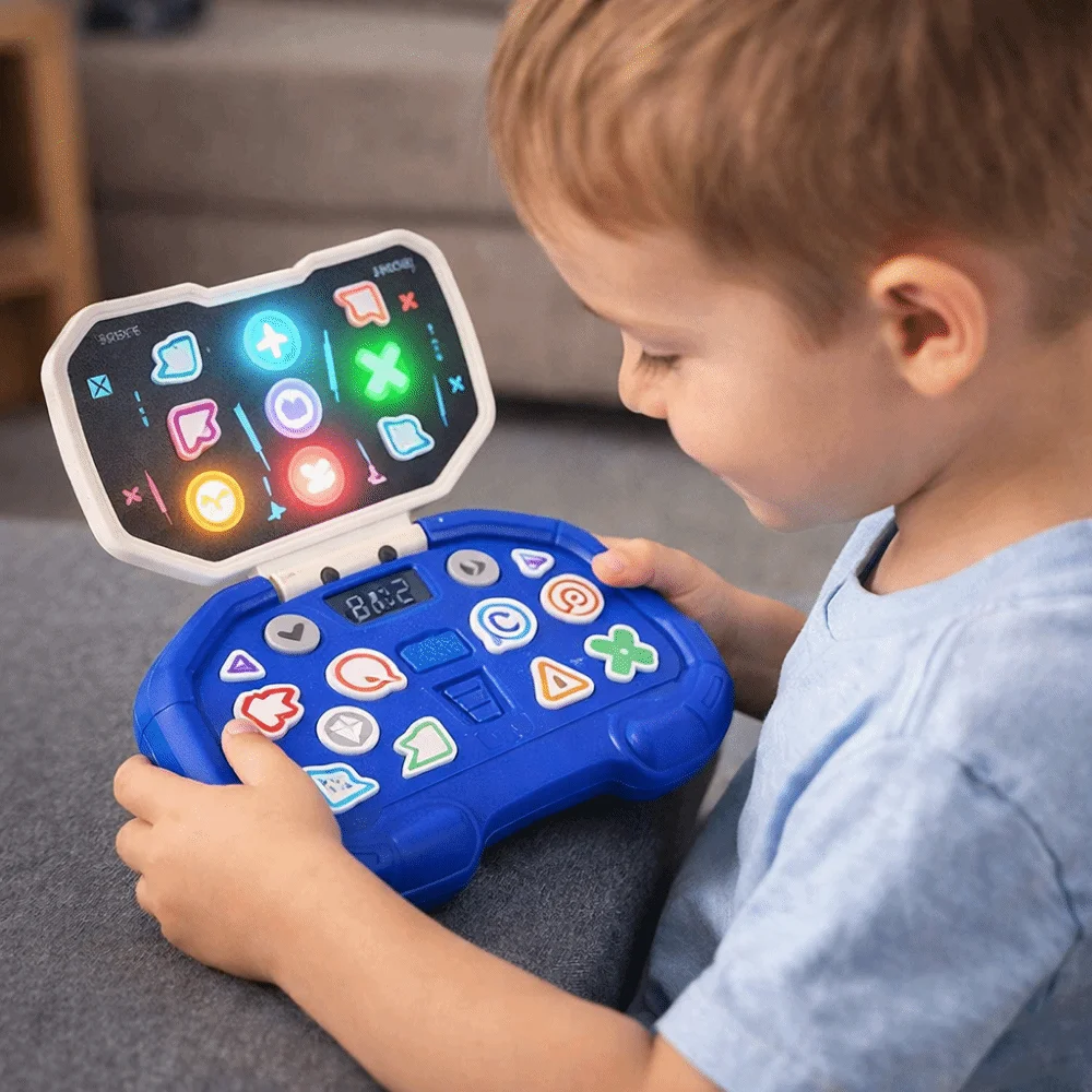 Macchina da Gioco Ritmica con Luci Lampeggianti e Pulsanti a Pressione Rapida, Regalo per Bambini, Gioco di Danza Ritmica