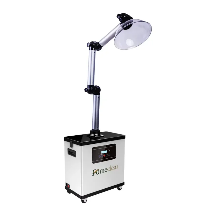 2026 Popular Hair Salon Fume Extractor UV Lamp Mental Hood Smoke Extractor for Hair Keratin