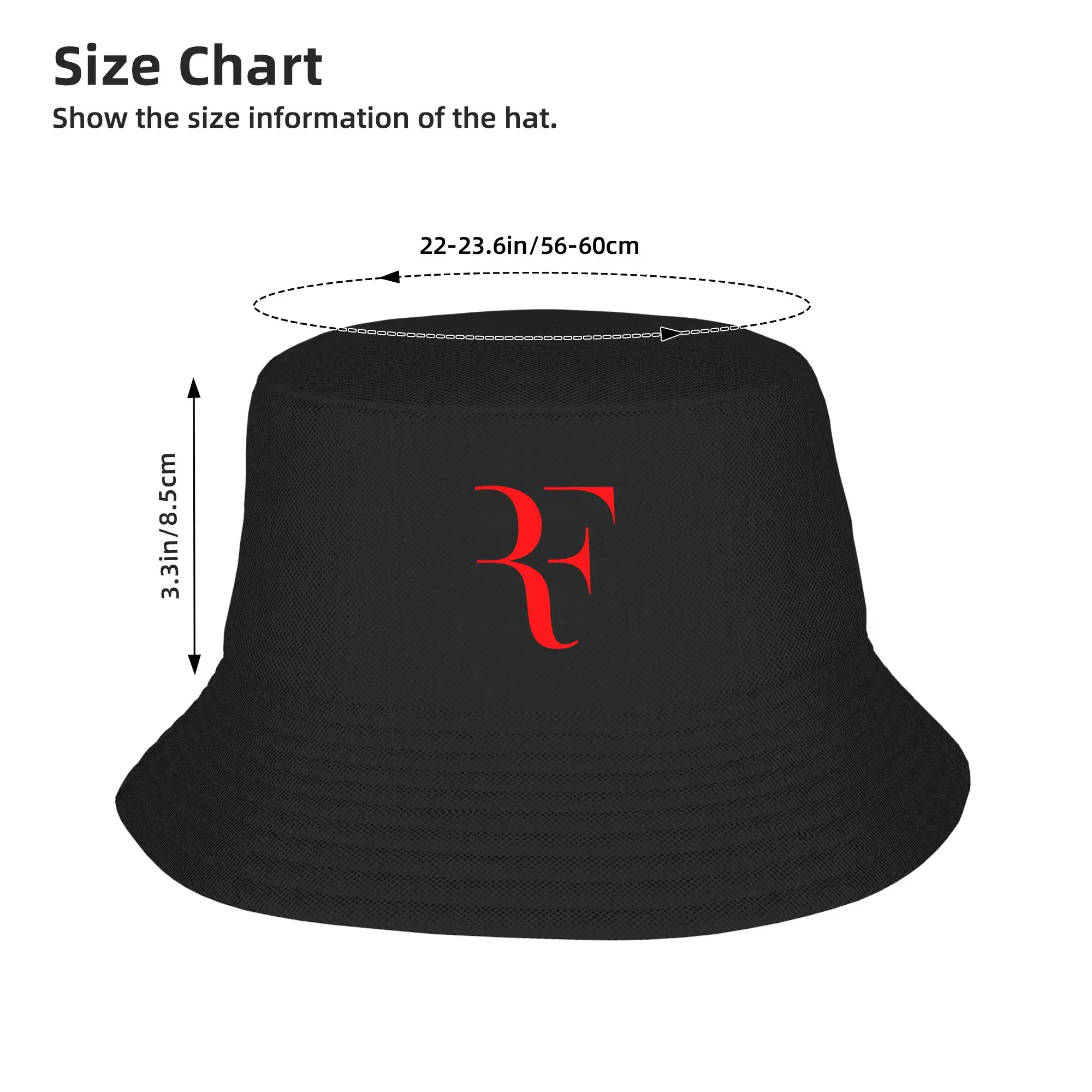 Team Roger Federers Bucket Hat For Unisex  Fisherman Hats Vintage Vacation Caps Soft Fold Outdoor Design Sunscreen Hats