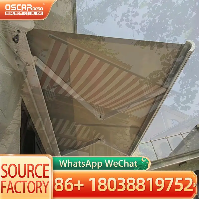 

Custom Size Heavy Duty Outdoor Sunshade Motorized Sunroom Aluminum Frame PVC Sail for Patio Garden Balcony Retractable Awning
