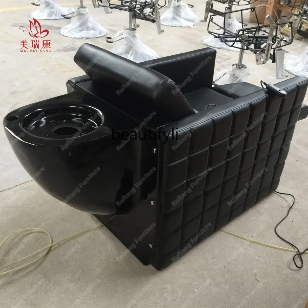 

smt7486 Half Lying Comfortable Beauty Shampoo Chair Hair Saloon Dedicated Quick Flush Sitting Shampoo Chair7486