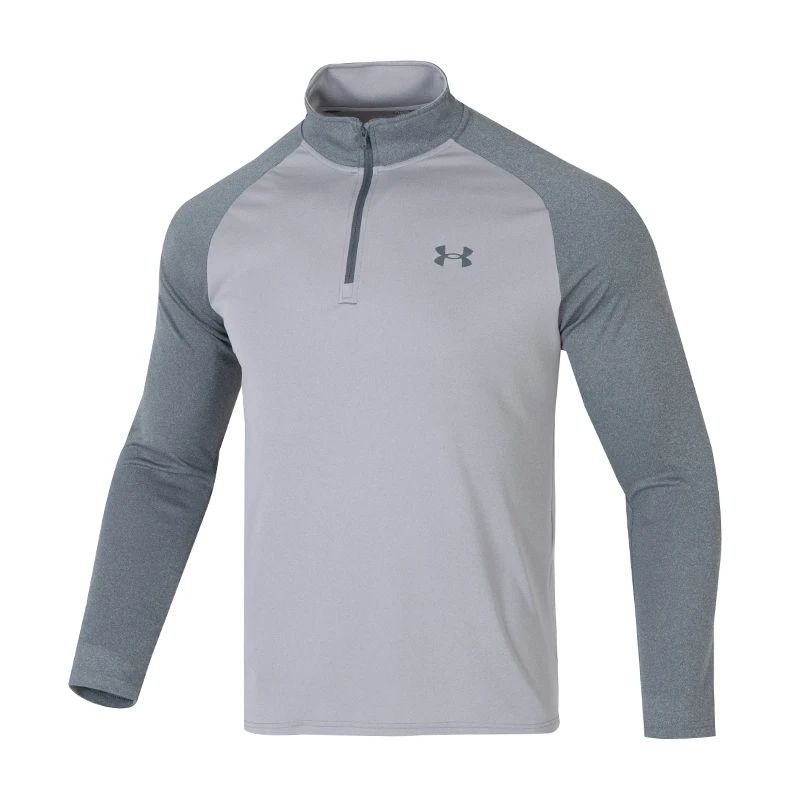 

Under Armour (under Armour) Velocity 2.0 1/4 Мужская футболка на молнии Спортивная одежда для фитнеса Быстросохнущий пуловер с воротником-стойкой и длинными рукавами 1375435-036